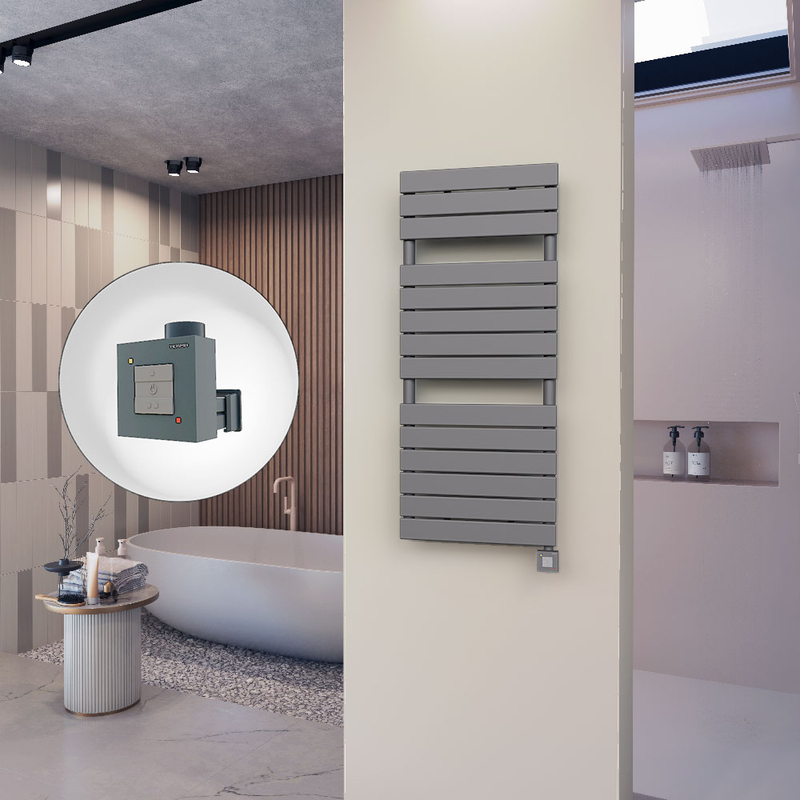 10H Electric Towel Warmer 500x1180 Anthracite Ktx1 600 W