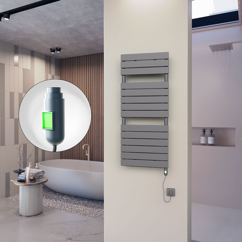 10H Electric Towel Warmer 500x1180 Anthracite (On/Off) 600 W