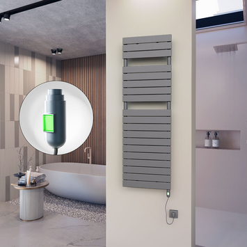 Radiva - 10H Elektrikli Havlupan 500x1550 Antrasit (On/Off Düğmeli) 900 W