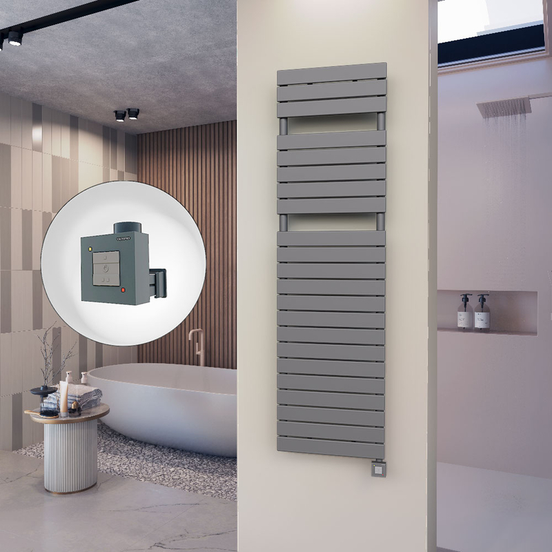10H Electric Towel Warmer 500x1772 Anthracite Ktx1 1000 W