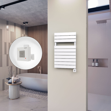 - 10H Electric Towel Warmer 500x810 White Ktx1 300 W  - 10H Electric Towel Warmer 500x810 White Ktx1 300 W