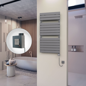  - 10H Electric Towel Warmer 600x1180 Anthracite Ktx1 600 W (Spiral Cable)