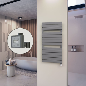 Radiva - 10H Elektrikli Havlupan 600x1180 Antrasit (KTX3 Termostat) 600W