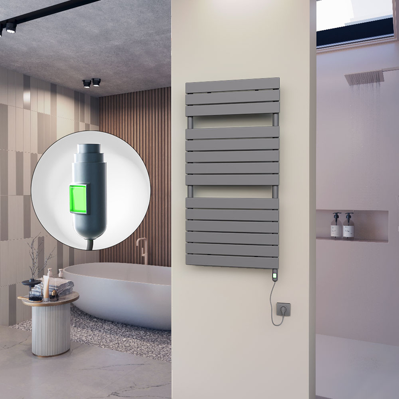 10H Sèche Serviettes Electrique 600x1180 Anthracite (On/Off) 600 W