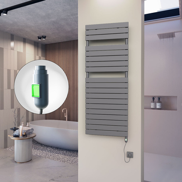Radiva - 10H Sèche Serviettes Electrique 600x1550 Anthracite (On/Off) 900 W