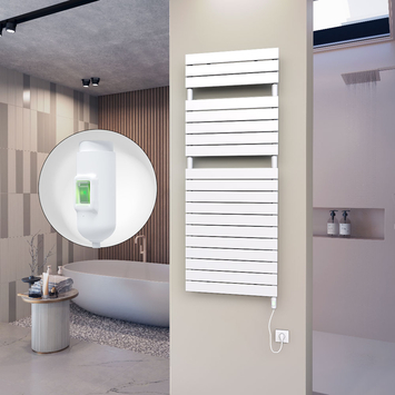 - 10H Elektrikli Havlupan 600x1550 Beyaz (On/Off Düğmeli) 900 W  - 10H Elektrikli Havlupan 600x1550 Beyaz (On/Off Düğmeli) 900 W