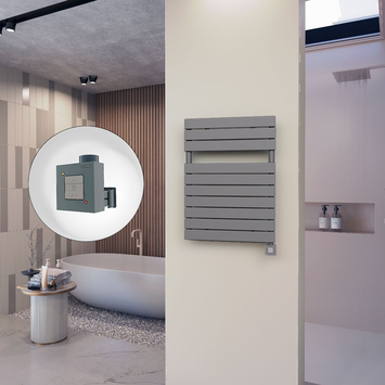 Radiva - 10H Elektrikli Havlupan 600x810 Antrasit (KTX1 Termostat) 600W