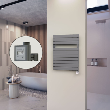 Radiva - 10H Elektrikli Havlupan 600x810 Antrasit (KTX3 Termostat) 600W