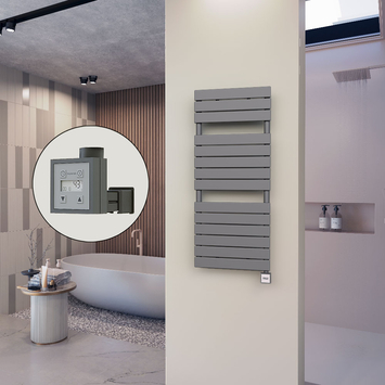 Radiva - 10H Sèche Serviettes Electrique 500x1180 Anthracite Ktx3 600 W