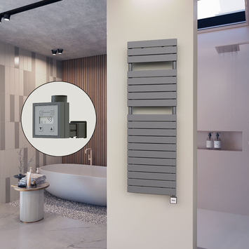 - 10H Sèche Serviettes Electrique 500x1550 Anthracite Ktx3 1000 W  - 10H Sèche Serviettes Electrique 500x1550 Anthracite Ktx3 1000 W