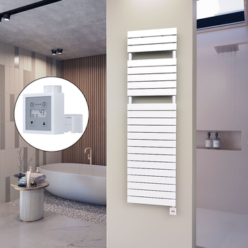 Radiva - 10H Sèche Serviettes Electrique 500x1772 Blanc Ktx3 1000 W