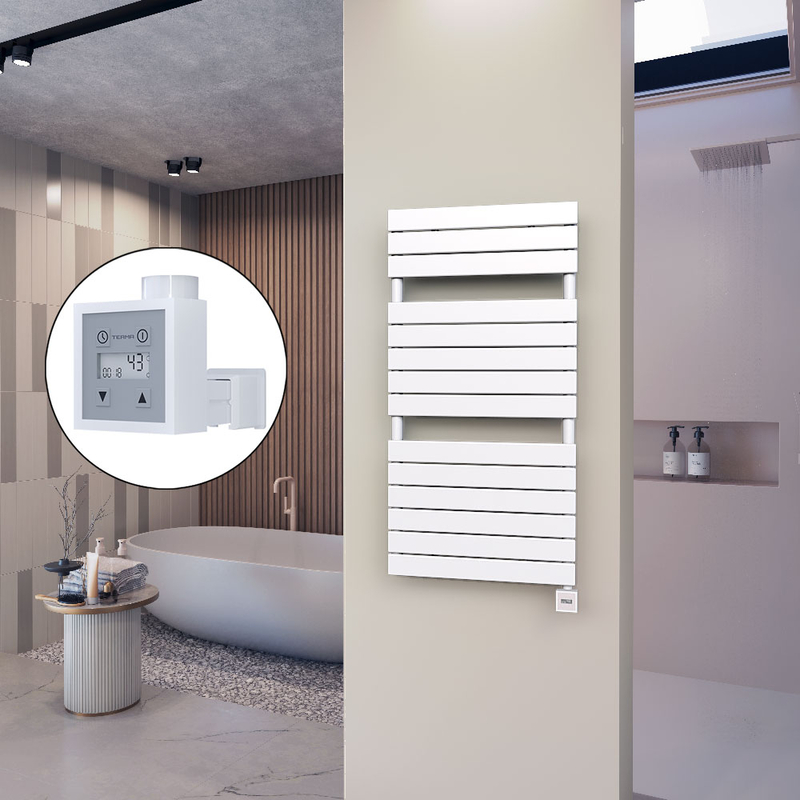 10H Sèche Serviettes Electrique 600x1180 Blanc Ktx3 600 W