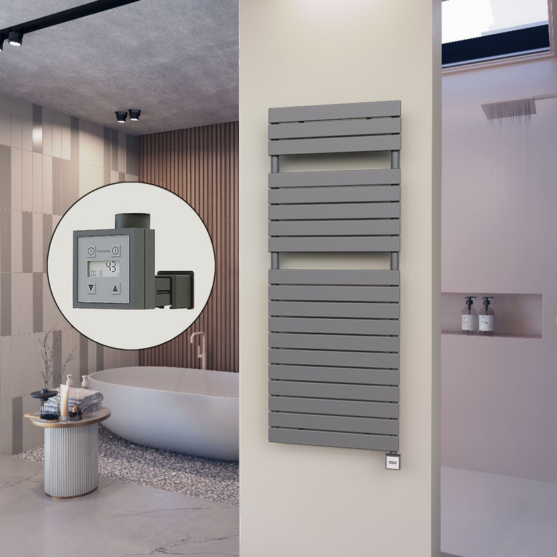 10H Sèche Serviettes Electrique 600x1550 Anthracite Ktx3 1000 W