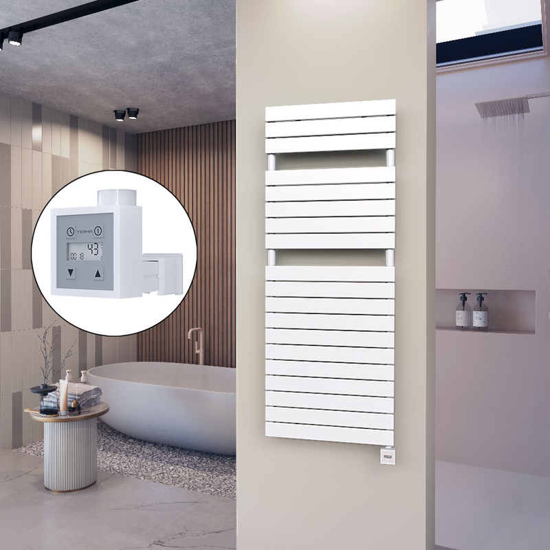 10H Sèche Serviettes Electrique 600x1550 Blanc Ktx3 1000 W