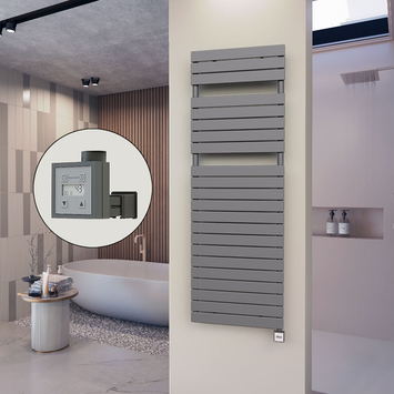 - 10H Sèche Serviettes Electrique 600x1772 Anthracite Ktx3 1000 W  - 10H Sèche Serviettes Electrique 600x1772 Anthracite Ktx3 1000 W