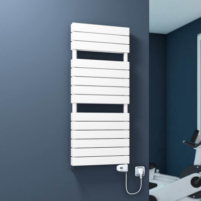 20H Electric Towel Warmer 500x1180 White (Thesis Thermostat) 600 W