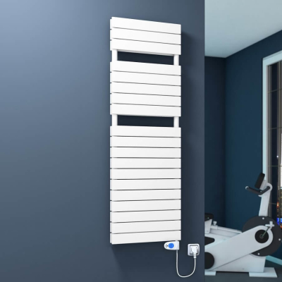 20H Electric Towel Warmer 500x1550 White (Musa Thermostat) 900 W