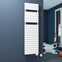 20H Electric Towel Warmer 600x1772 White (Thesis Thermostat) 1200 W - Thumbnail