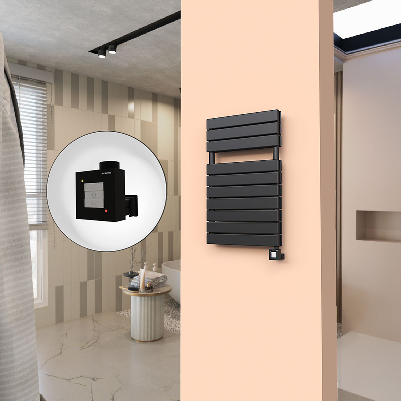 20H Electric Towel Warmer 500x810 Matte Black Ktx1 600 W