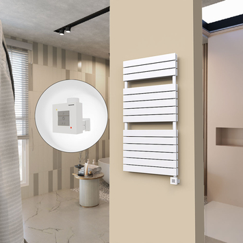  - 20H Electric Towel Warmer 600x1180 White Ktx1 1000 W