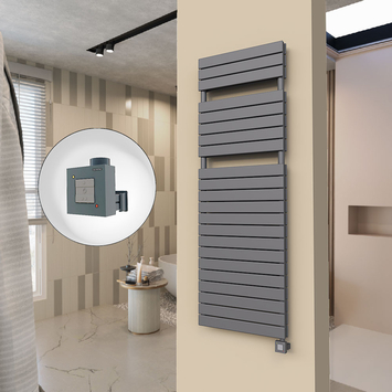  - 20H Electric Towel Warmer 600x1772 Anthracite Ktx1 1000 W