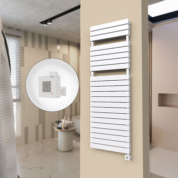  - 20H Electric Towel Warmer 600x1772 White Ktx1 1000 W