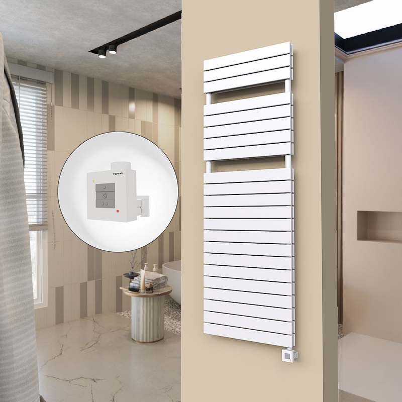 20H Electric Towel Warmer 600x1772 White Ktx1 1000 W