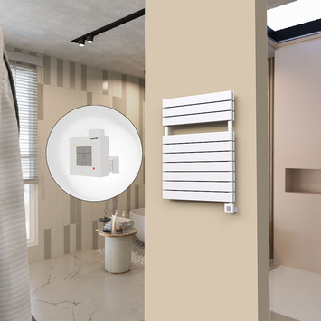  - 20H Sèche Serviettes Electrique 600x810 Blanc Ktx1 1000 Watt