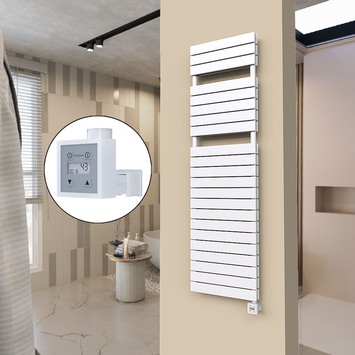 Radiva - 20H Sèche Serviettes Electrique 500x1772 Blanc Ktx3 1000 W