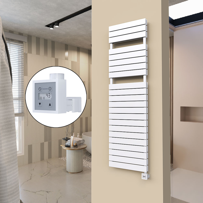 20H Sèche Serviettes Electrique 500x1772 Blanc Ktx3 1000 W