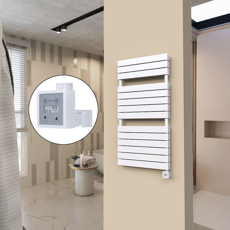 20H Sèche Serviettes Electrique 600x1180 Blanc Ktx3 1000 W