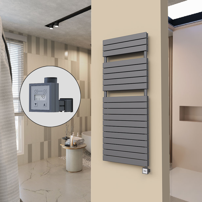 20H Sèche Serviettes Electrique 600x1550 Anthracite Ktx3 1000 W