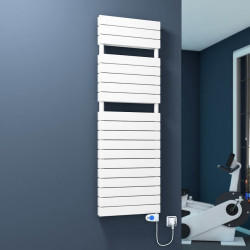 Radiva - 20H Sèche Serviettes Electrique 600x1550 Blanc (Thermostat Musa) 1200 W