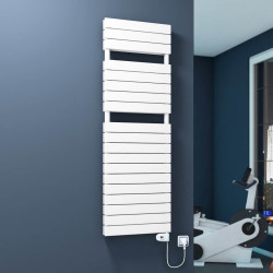 Radiva - 20H Sèche Serviettes Electrique 600x1550 Blanc (Thermostat Thesis) 900 W