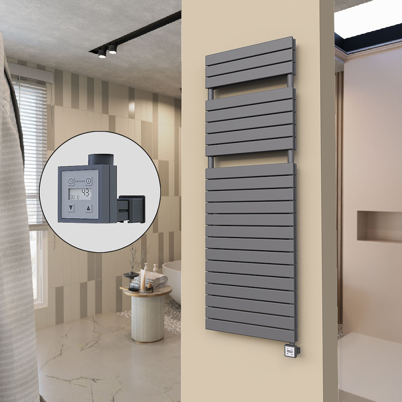 20H Sèche Serviettes Electrique 600x1772 Anthracite Ktx3 1000 W