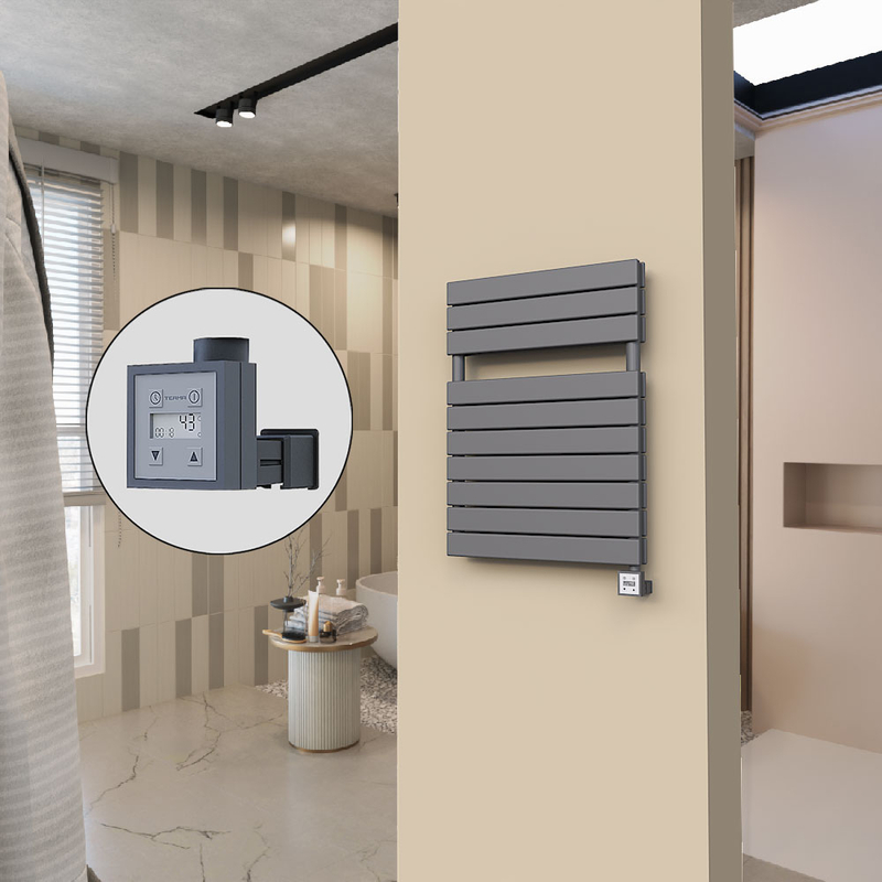 20H Sèche Serviettes Electrique 600x810 Anthracite Ktx3 1000 W