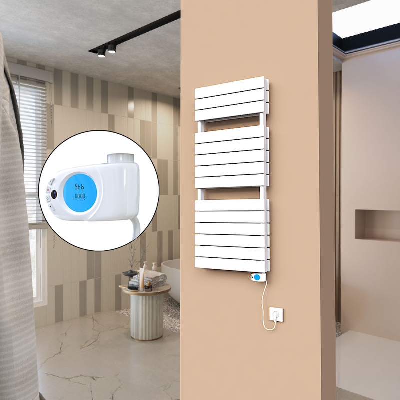 21H Electric Towel Warmer 500x1180 White (Musa Thermostat) 900 W