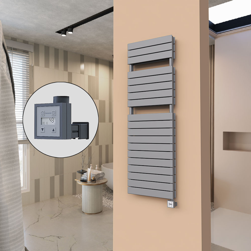 21H Electric Towel Warmer 500x1550 Anthracite Ktx3 1000 W