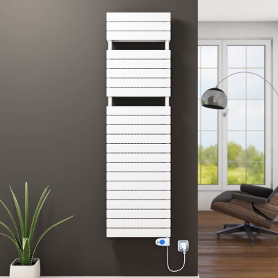 21H Electric Towel Warmer 500x1772 White (Musa Thermostat) 1200 W