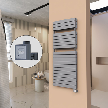  - 21H Electric Towel Warmer 600x1550 Anthracite Ktx3 1000 W