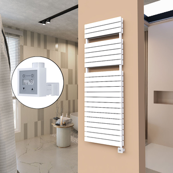  - 21H Electric Towel Warmer 600x1772 White Ktx3 1000 W