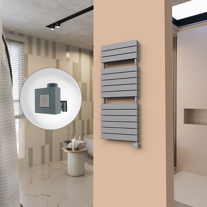 21H Electric Towel Warmer 500x1180 Anthracite Ktx1 1000 W