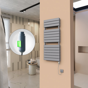  - 21H Electric Towel Warmer 500x1180 Anthracite (On/Off) 900 W