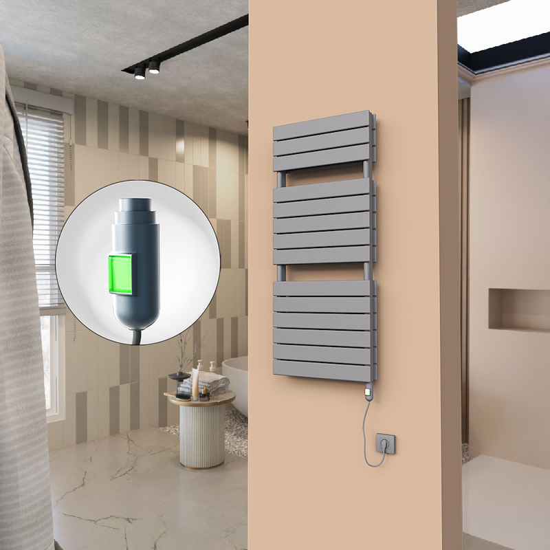 21H Electric Towel Warmer 500x1180 Anthracite (On/Off) 900 W