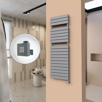  - 21H Sèche Serviettes Electrique 500x1550 Anthracite Ktx1 1000 Watt