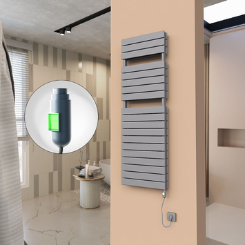 Radiva - 21H Sèche Serviettes Electrique 500x1550 Anthracite (On/Off) 1500 W