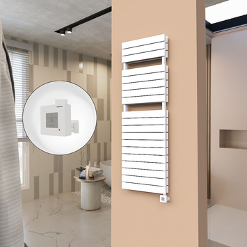 Radiva - 21H Elektrikli Havlupan 500x1550 Beyaz (KTX1 Termostat) 1000W