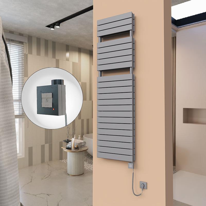 21H Elektrikli Havlupan 500x1772 Antrasit Ktx1 1000 Watt Spiral Kablolu