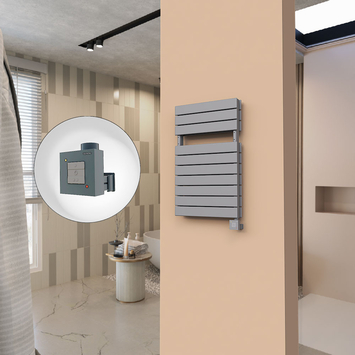  - 21H Electric Towel Warmer 500x810 Anthracite Ktx1 600 W