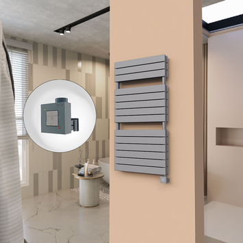  - 21H Electric Towel Warmer 600x1180 Anthracite Ktx1 1000 W